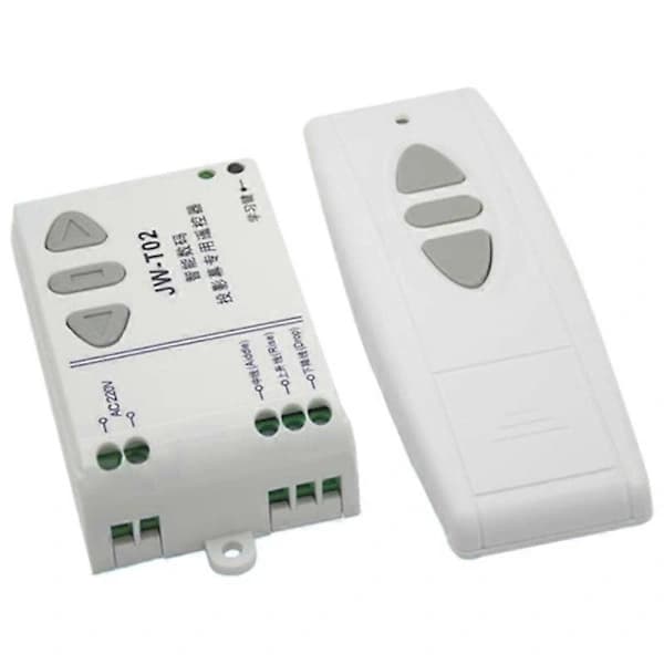 JW-T02 AC 220V Motor Wireless Remote Control Switch Up Down Stop Tubular Motor Controller Forward Backward TX RX Locked