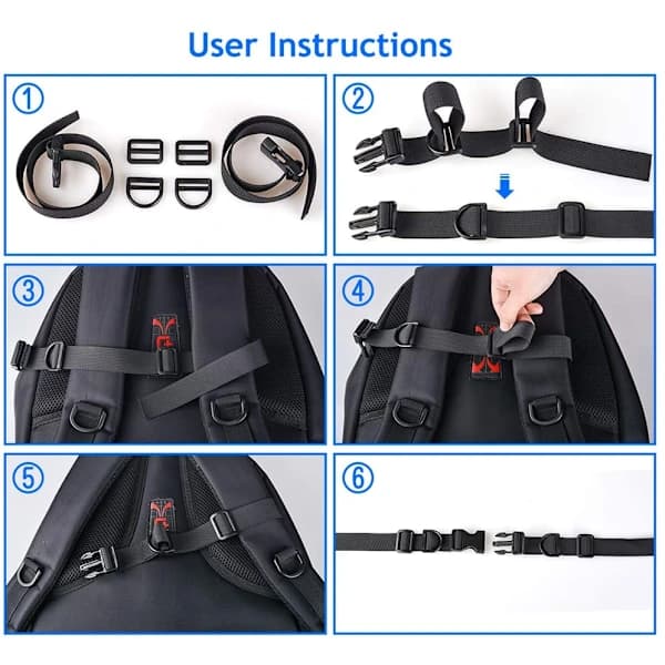 Adjustable Chest Strap for Outdoor Kids Backpack