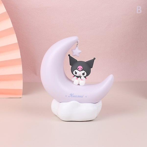 Moon Led Valo Anime Kuromi Cinnamonroll Koriste Yövalo Db B