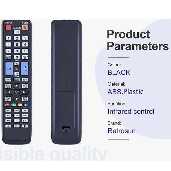 BN59-01015A Remote Control for Samsung TV Battery Powered Ergonomic Replacement Remote Control
