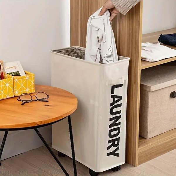 Large Laundry Basket and Hamper with Wheels, Foldable for Home, Bedroom, and Laundry Room