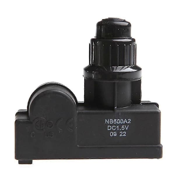 BBQ Gas Grill Replacement Igniter, 2 Outlet AA Battery Push Button Starter for Outdoor Grilling, Black