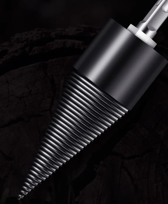 32mm Vedklyvare Träklyvare Kraftig Borrskruv Kon Drivning Eld Vedklyv Split Ved Kon Bit