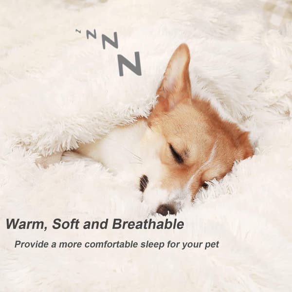 Dog Blanket, Fluffy Plush Dog Cat Blanket, Soft and Warm Pet Blanket