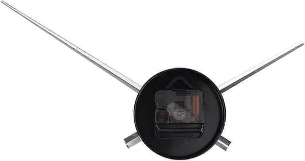 Silver Large Wall Clock, 3D Hands, Quartz Mechanism Clock, Arts and Crafts, Home Decor [DB]