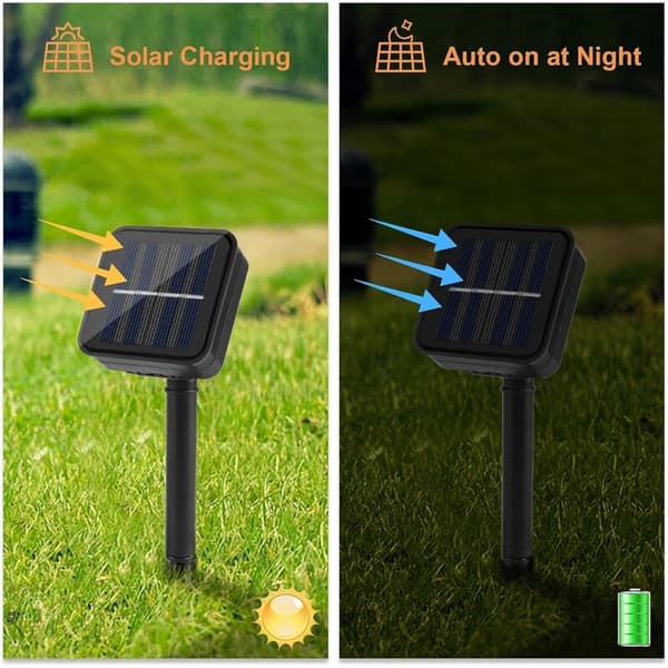 Solar string lights cool white 30 LED 6.5m waterproof garden decoration