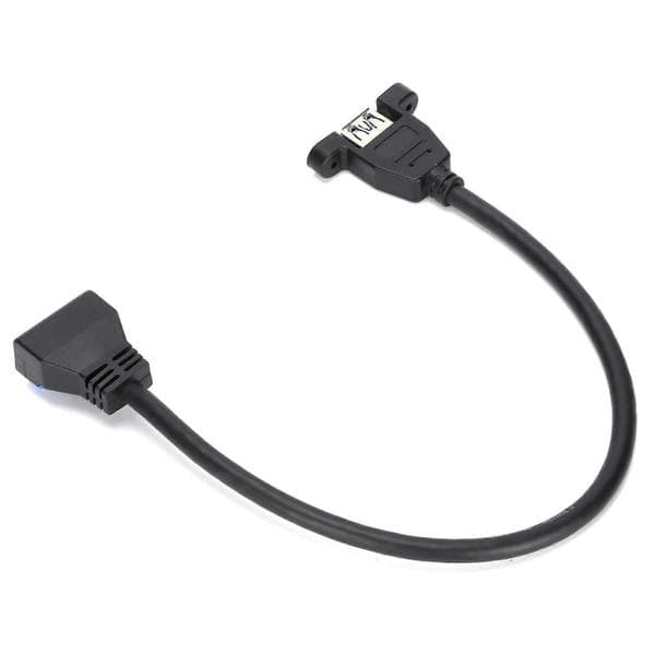 Practical and Beautiful Adapter Cable USB 3.0 Single Port A Female to 20-Pin High-Speed ABS Data