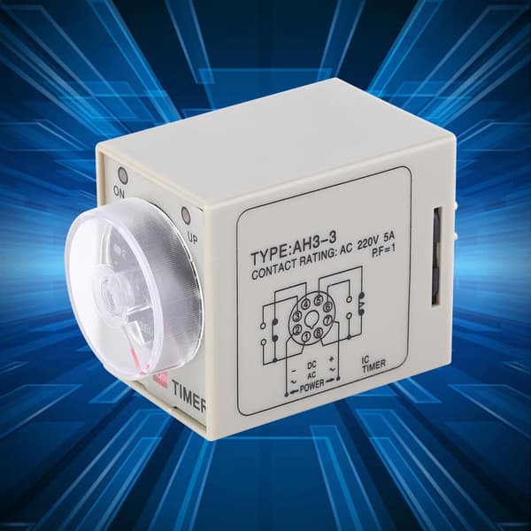 AH3-3 Time Relay Adjustable Delay Timer Switch AC 220V for Automatic Control System 60S