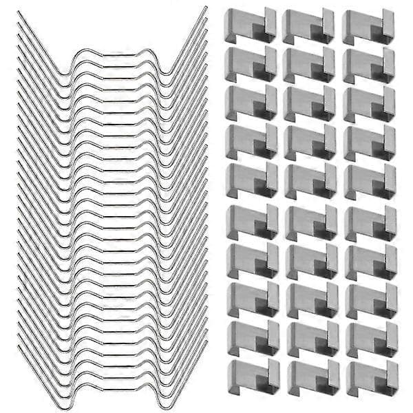 100 stk drivhusklips for glass, rustfritt stål drivhus