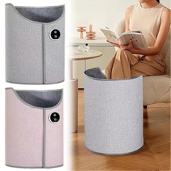 Under-desk leg warmer for office, silent operation, energy-efficient solution for chilly evenings, pink EU plug EU plug pink