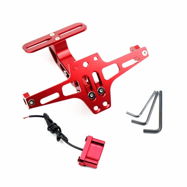 Motorcycle License Plate Bracket Motorcycle Tail Tidy Universal Adjustable Angle