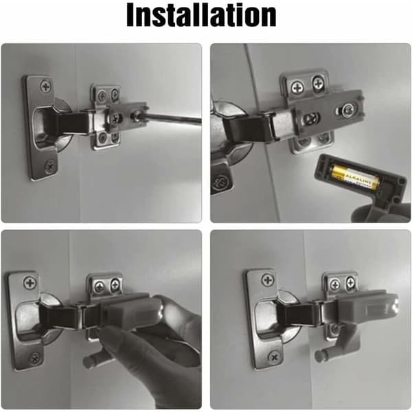 10 pcs LED Hinge Sensor Light for Cabinet Wardrobe Kitchen Night Light Closet Cabinet Night Light