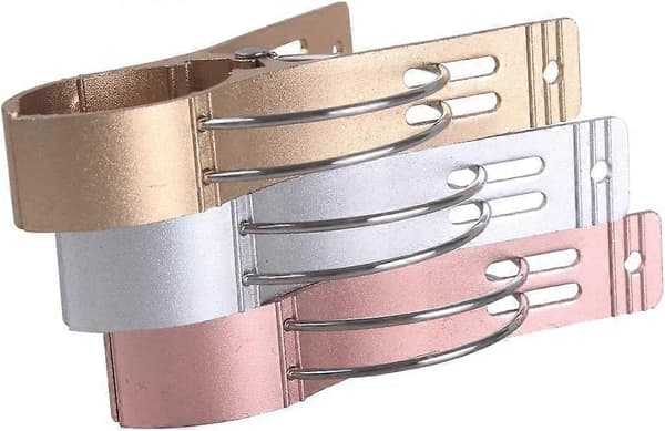 Strandhandduksklämmor i aluminiumlegering, 6-pack