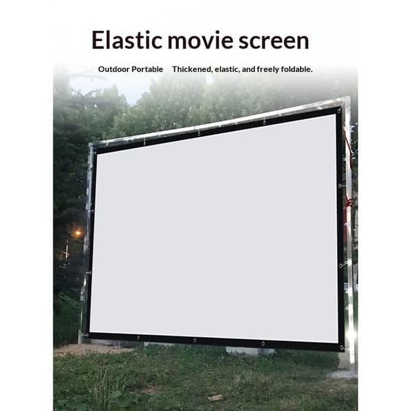 100 inch 16:9 Thickened Wrinkle-Free Projection Screen White Projector Curtain Projection Screen