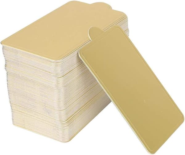 100 Cake Boards, Golden Rectangular Mousse Cake Boards Made of Cardboard