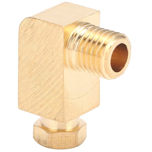 Messingkompresjonskobling for oljesmøresystem 90 grader 4mm M8x1 PL408