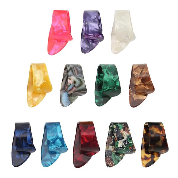 Guitar Picks Celluloid Finger Picks Replacement 12pcs Instrument Accessories
