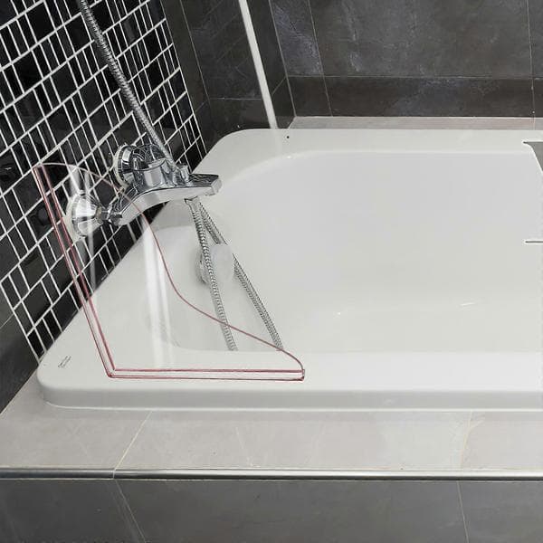 1 Pair Bathroom Shower Splash Guards for Bathtub, Water Protecting Corner Guards