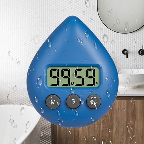 Ny Vanndråpe Timer Vanntett Anti Dusj Sprut Timer Sugekopp Fri Stempel Baderom Timer