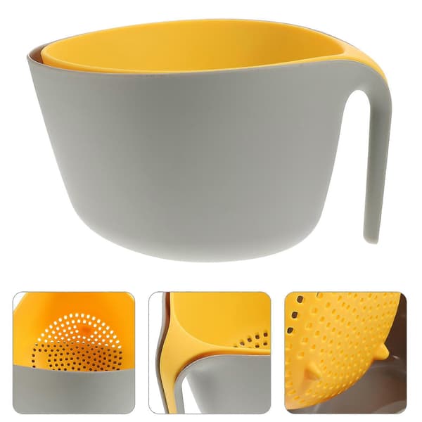 1 pc Double-layer Vegetable Drain Basket Fruit Storage Basket Washing Basket