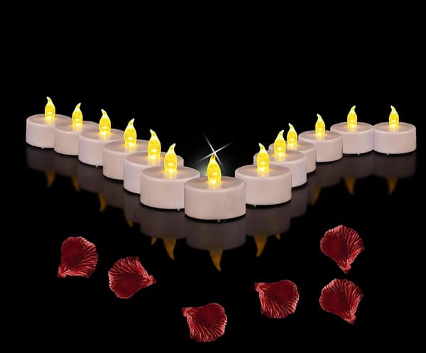 24 stk LED telys, LED flammeløse lys, telys