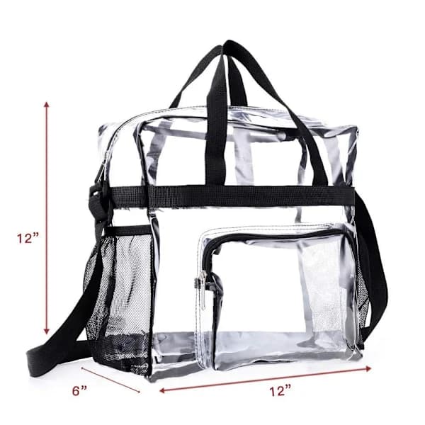 Genomskinlig väska handväska axelväska