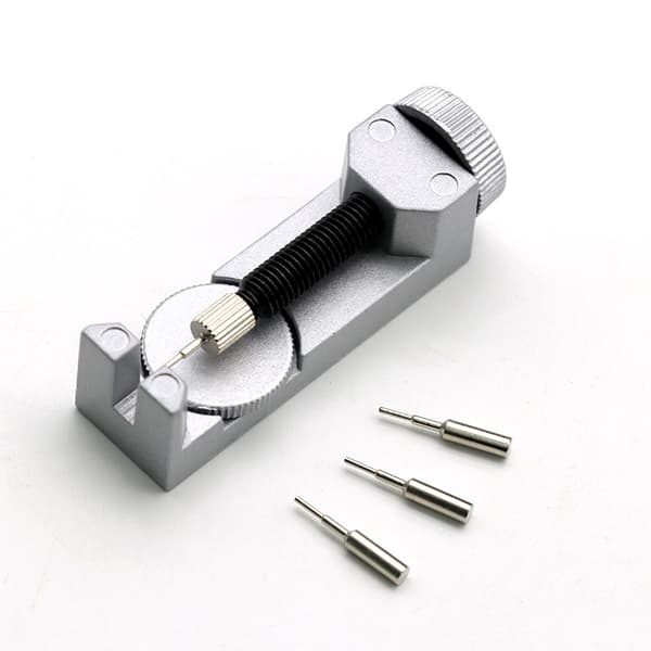 Watch Band Link Pin Removal Tool Kit, Adjustable, Compatible with Watchmakers with 3 x Extra Pins