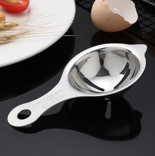 Thickening Stainless Steel Egg Yolk Separator Egg White Separator Dishwasher Safe Kitchen Baking Tool, Silver