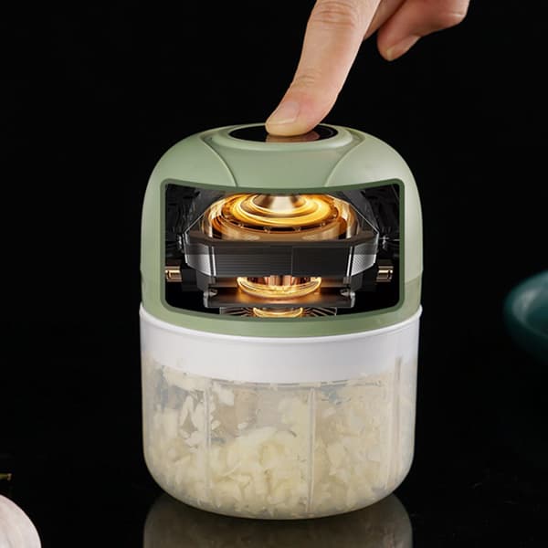 Electric Garlic Chopper, Garlic Press, Complementary Food Processor, Cordless Mini Garlic Puree Mixer, Garlic Puller