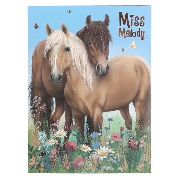 Miss Melody Brevpapir i mappe Heste Multifärg papper