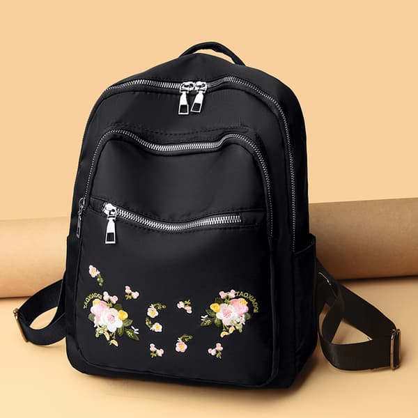 Women's Backpack, Mini Backpack, Small Nylon Backpack for Women, Women's Shopping Travel Backpack, Oxford Embroidered Backpack