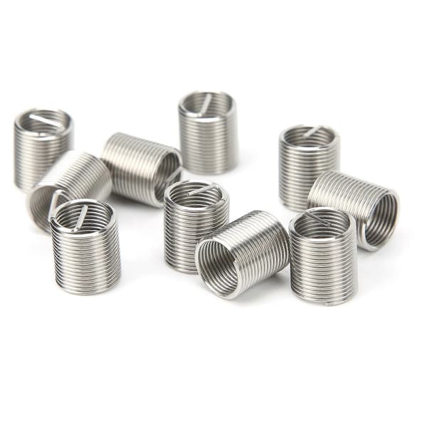 Stainless Steel Thread Inserts, Repair Fastener Kit M10x1x2D 50pcs