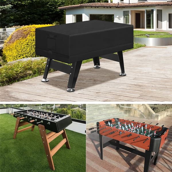 Bordfodboldovertræk Udendørs Fodboldbordsovertræk Rektangulær Terrasse Fodboldspil 132 x 76 x 147 cm
