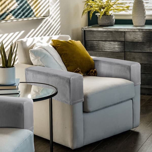 2-pakning universelle sofaputebeskyttere, elastiske armbeskyttere, kompatible med de fleste sofaer