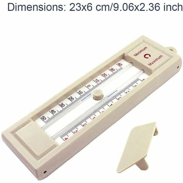 Trädgårdsväxthustermometer, Digital Utomhusplantering Max-Min Termometer för Inomhus Utomhusväxter Arbetsplats, Enkel Väggmonterad Växthustillbehör
