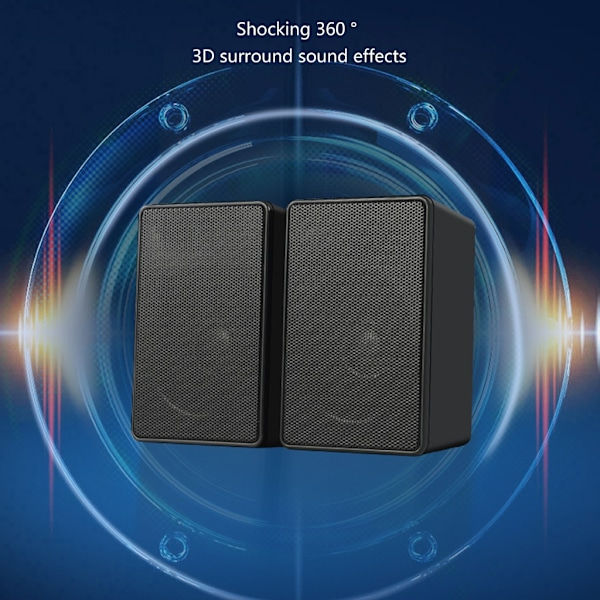USB Wired Speaker Stereo Subwoofer Sound Box 3.5mm USB Power Speaker