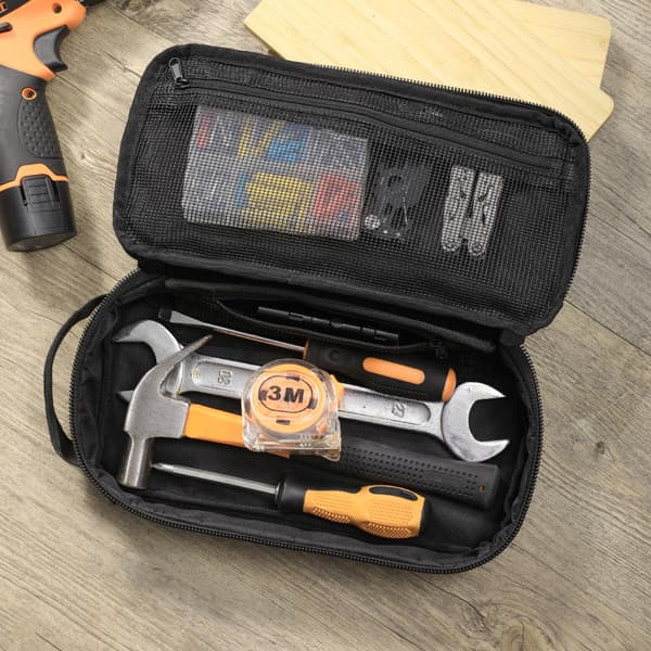 Small Tool Bag, Tool Pouch, Tool Handbag with Multiple Pockets for Electricians, Carpenters