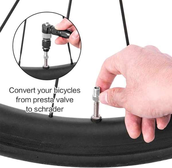 19 stk. Presta til Schrader ventiladapter cykel Presta ventiladapter