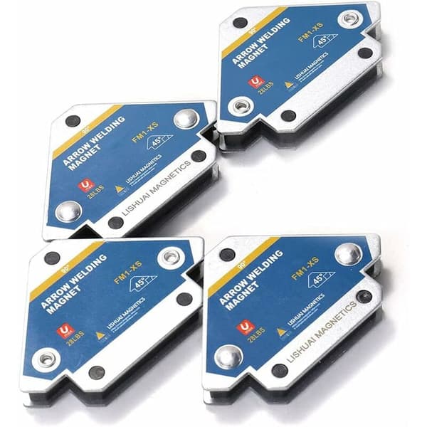 longziming Magnetic Welding Positioner 4pcs 45° 90° 135° Multiple Angles Ferrite Auxiliary Positioning Tool