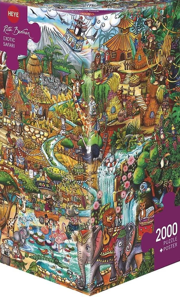 Heye Triangulær, Exotic Safari, Berman Puslespill (2000 biter)