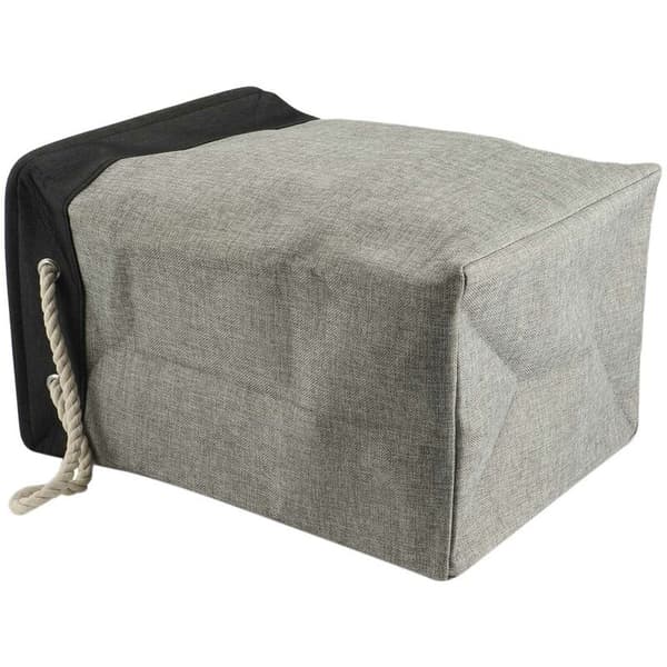 Cotton Foldable Laundry Basket Large Storage Waterproof Dirty Clothes Hamper with Support Rod Laundry Hamper