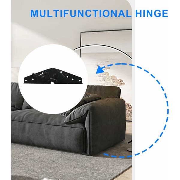 Metal Sort Stål Sofaseng Sengetøj Møbler Justerbar 3-Positions Vinkelhængsel Mekanisme Hardware
