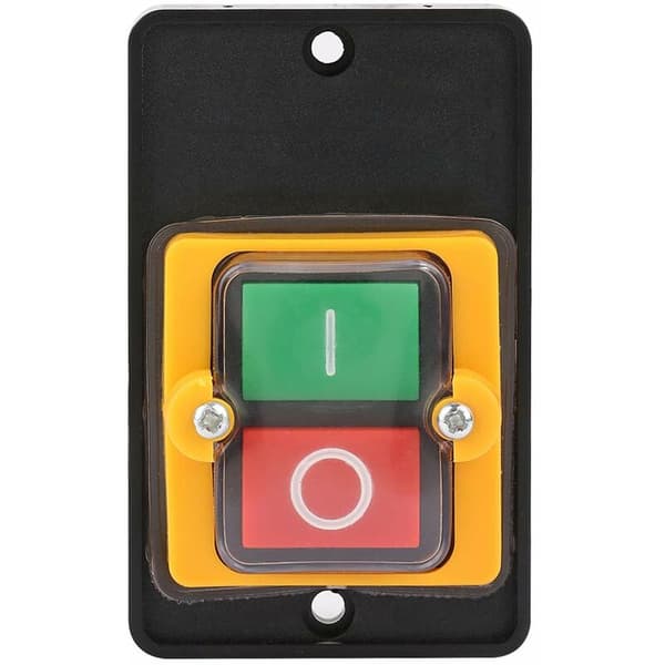 Push Button Switch Machine Switch Button, AC 220V/380V 10A, Including On/Off Button Waterproof and Dustproof