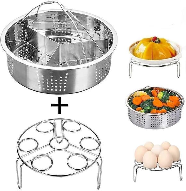 Instant Pot tilbehør dampkoker med dampstativ [DB]
