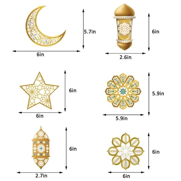 Eid Mubarak -banneri ja lateksipallot 01 01