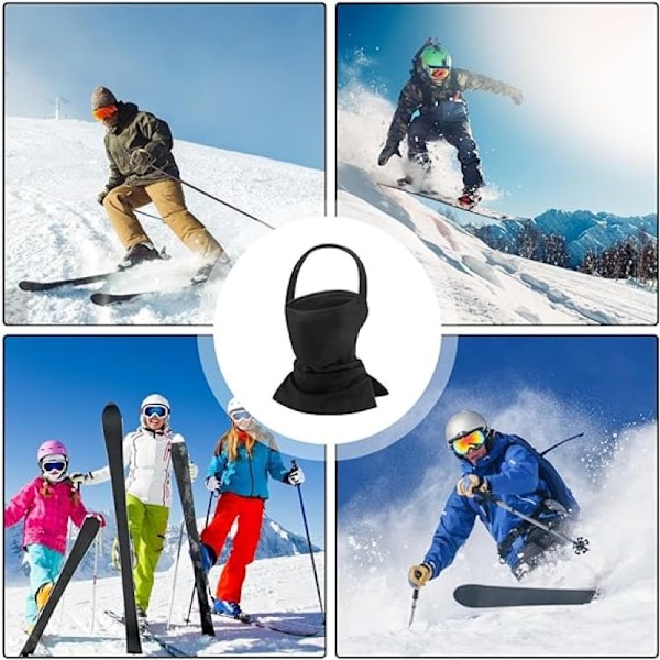 Vinterhalsvarmer i fleece, elastisk snorbandana halsgaiter, komfortabel og enkel å bruke - Vanntett allværs hodegaiter
