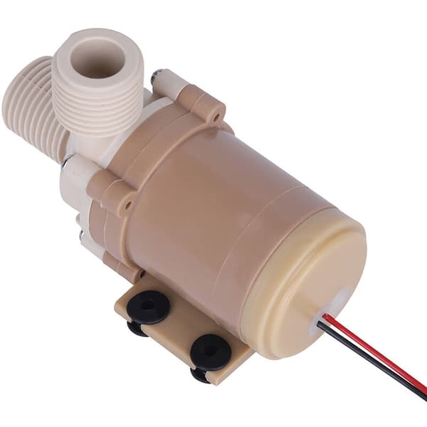 Silent Solar Water Circulation Pump with Brushless Motor, Hot Submersible Pump DC 12V