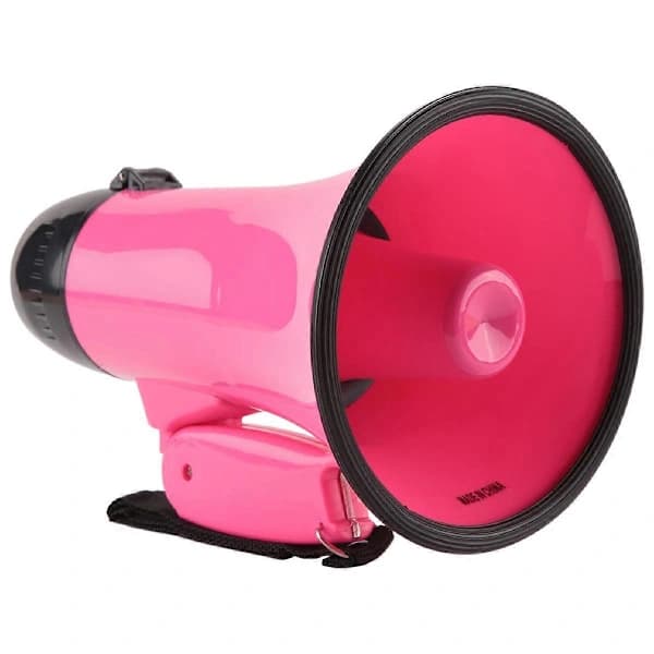 25 Watt Kompakt Megafon Högtalare PA-system - Rosa