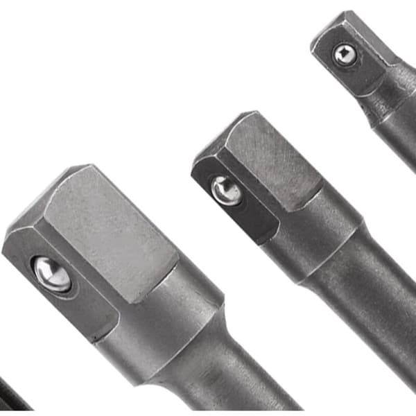 SDS Plus Shank Adapter to 1/4\" Hex Shank and 1/4\" 3/8\" 1/2\" Square Drill Bit Extension Coupler