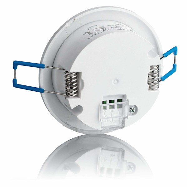 2X Sisätilojen Liiketunnistin, Upotettu ja Kattoon Asennettava, Ohjelmoitava, Infrapuna-anturi, 8m / 360°, Sopiva LED, Max. 1200W/600W